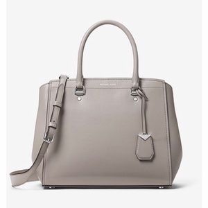 Michael Kors Benning Leather Satchel NEW
